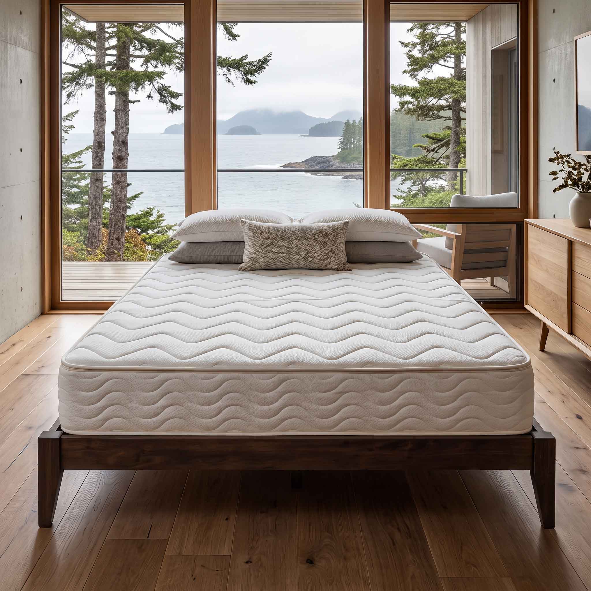 Willa Platform Bed Frame - Dark Finish