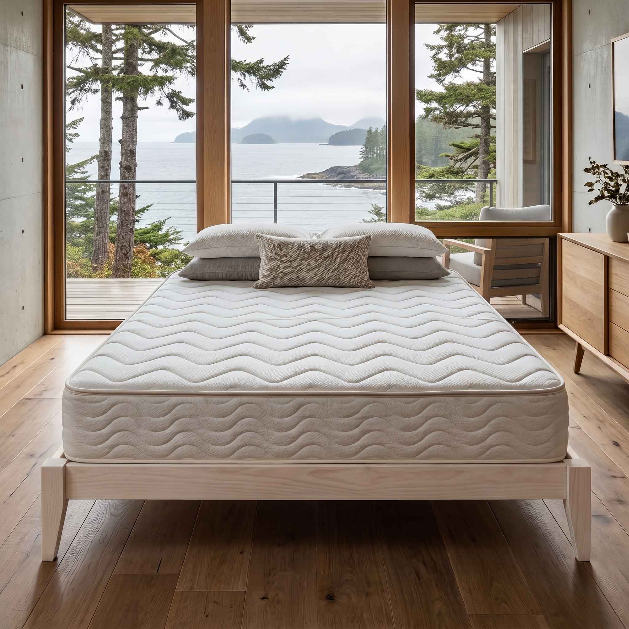 Willa Platform Bed Frame - Natural Finish
