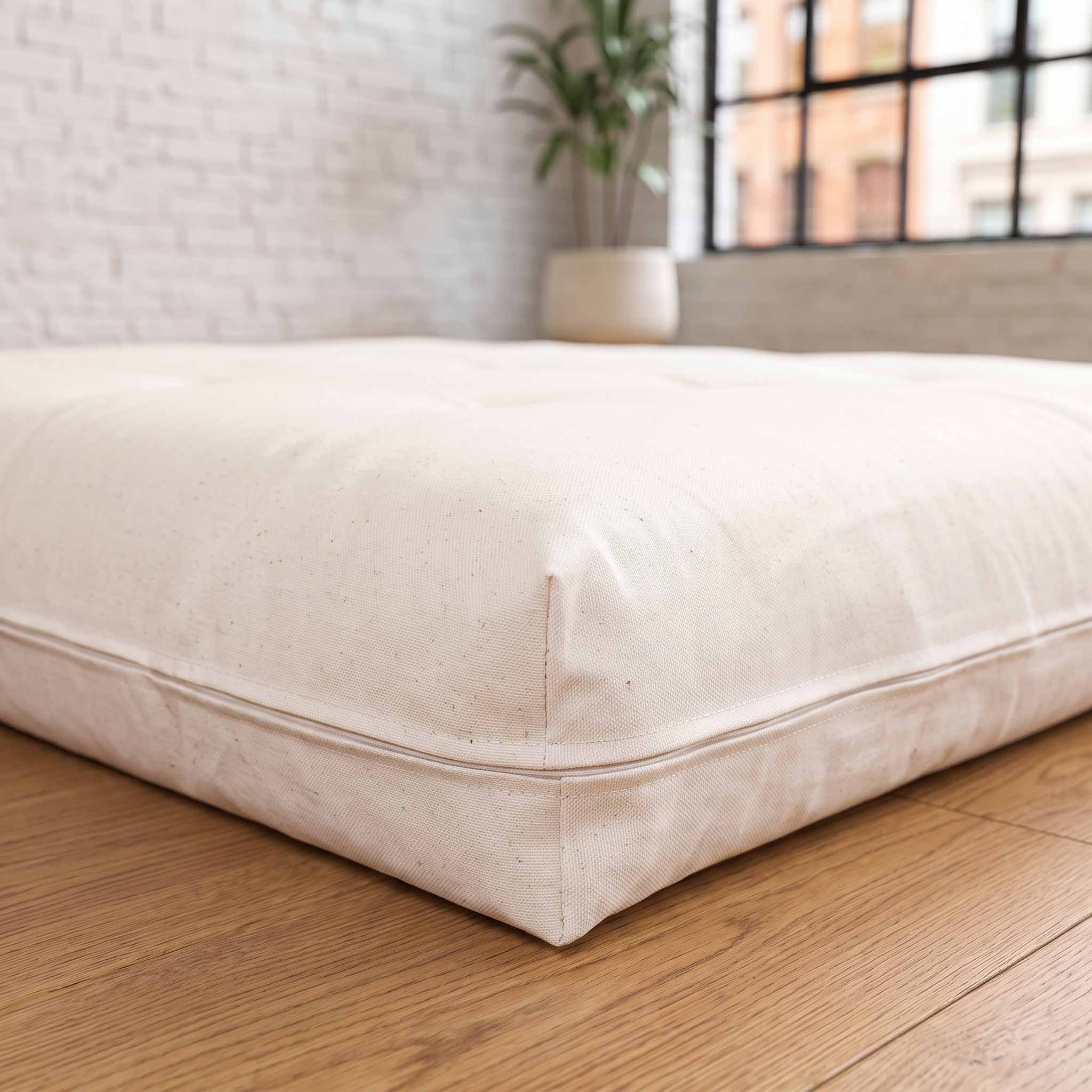 Futon Mattress in Cotton Canvas Fabric