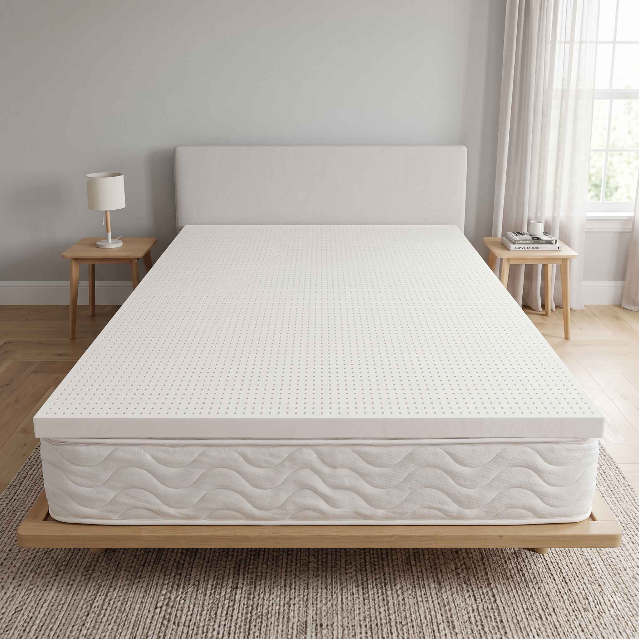 Organic Dunlop Latex Topper is Bedroom