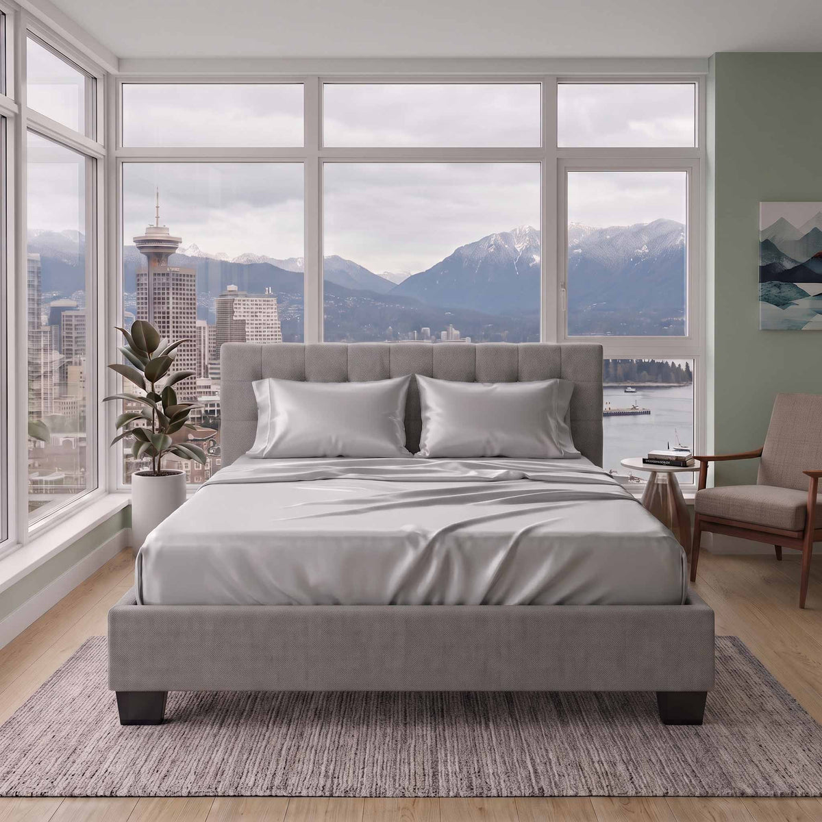 Egyptian Cotton Sheets - Grey
