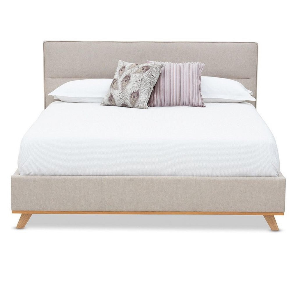 SAGE FABRIC UPHOLSTERED BED FRAME