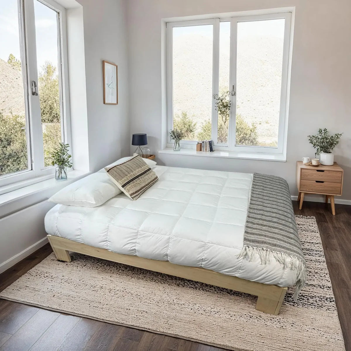 LOFT PLATFORM BED FRAME / OPTIONAL DRAWERS