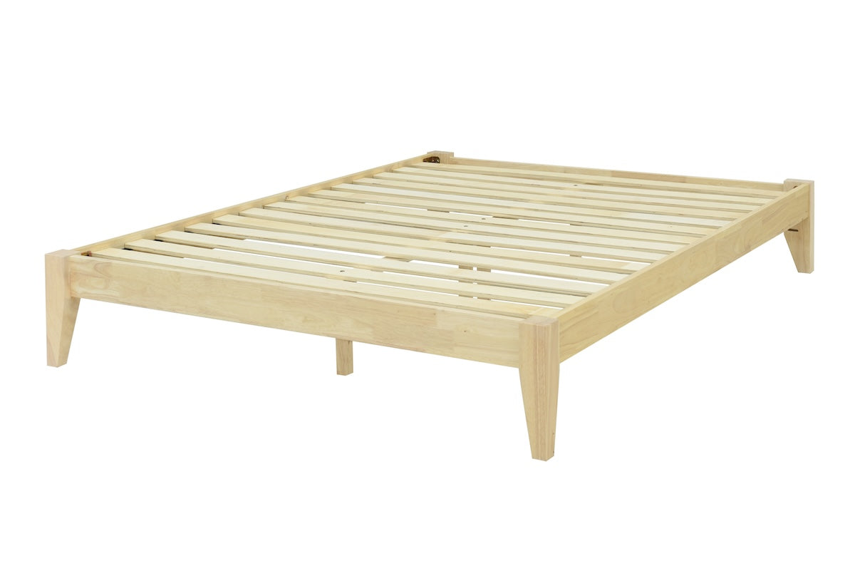 NEWPORT WOOD PLATFORM BED FRAME (optional headboard)