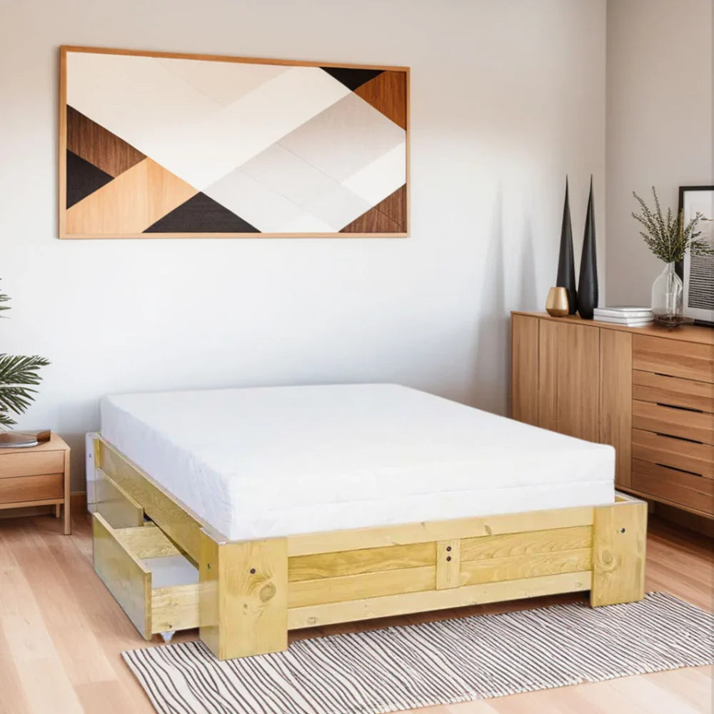 ORGANIZER BED FRAME / OPTIONAL DRAWERS