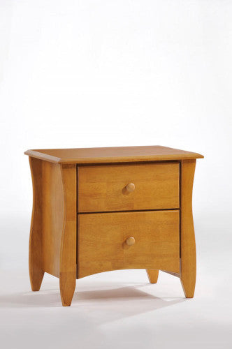 Solid-Wood-Nightstand-Side Tables-Medium-Oak