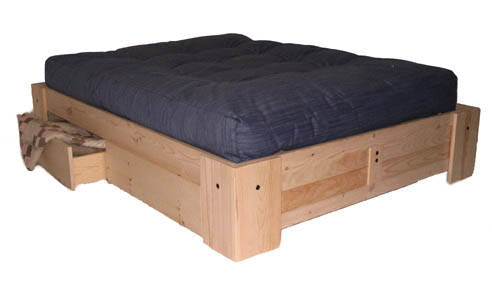 Wood-Bed-Frame-with-Drawers
