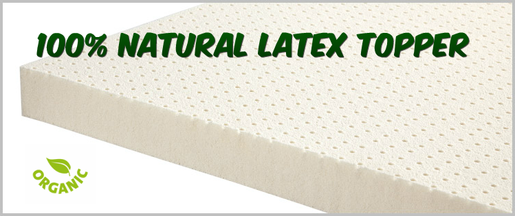 Natural Latex Mattress & Organic Bed Topper, Soft. Medium. Firm
